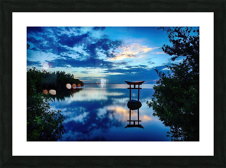 Peaceful Sunset Picture Frame print