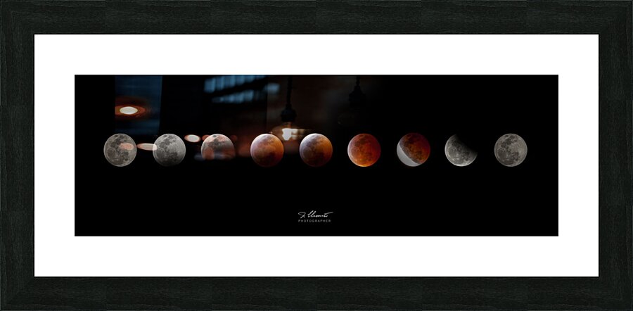 Lunar Eclipse Picture Frame print