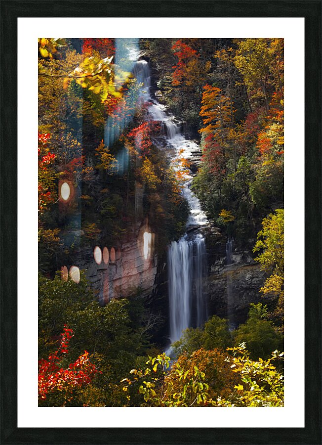 Raven Cliff Falls Picture Frame print