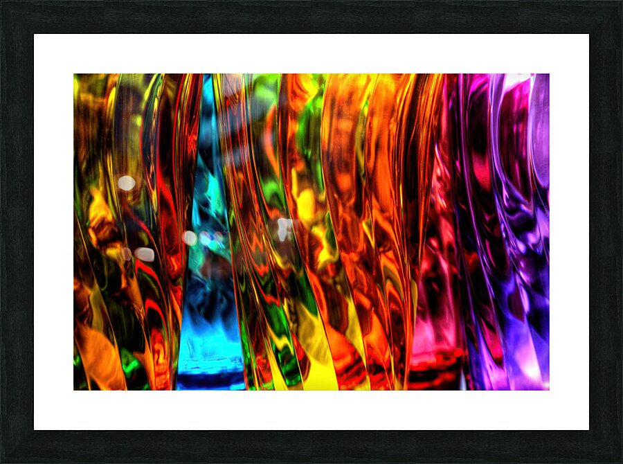 Multicolored Glass   Abstract Picture Frame print