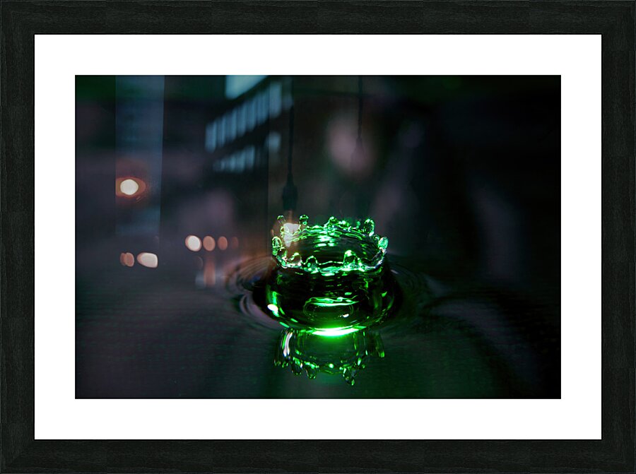 Green Splash Picture Frame print