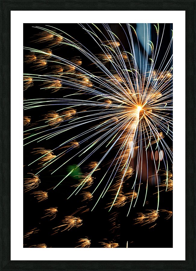 Fireworks in the Wind Picture Frame print