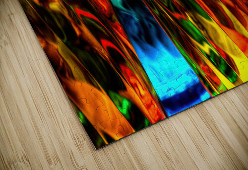 Multicolored Glass   Abstract Jerry Clement puzzle