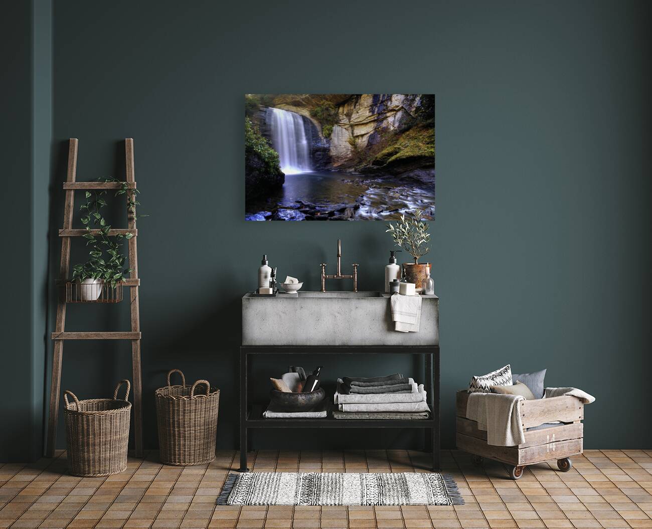 Looking Glass Falls Reproduction
