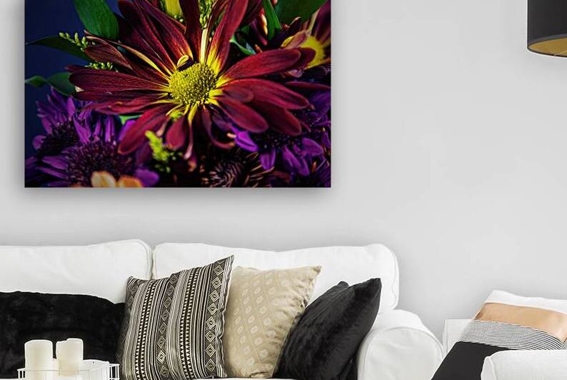 Burgundy Mum Bloom by Jerry Clement