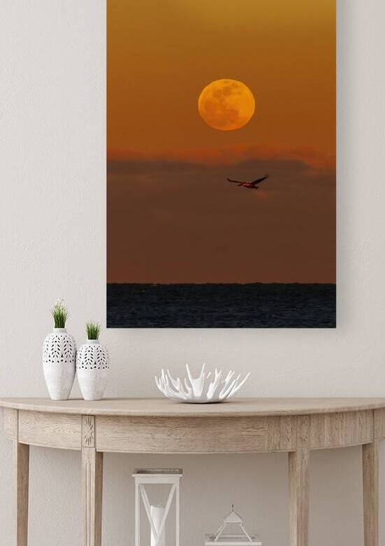Moonrise Over the Atlantic by Jerry Clement