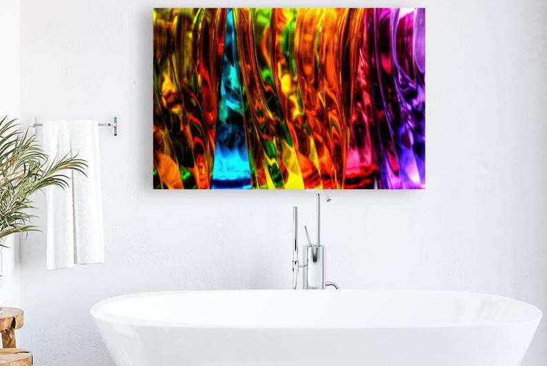 Multicolored Glass   Abstract by Jerry Clement