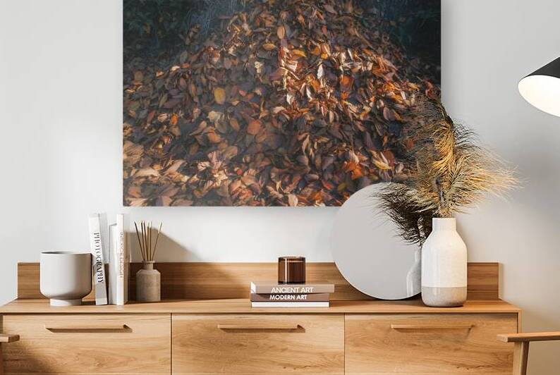 background of heap dry withered fallen autumn lea by Florin Harsan