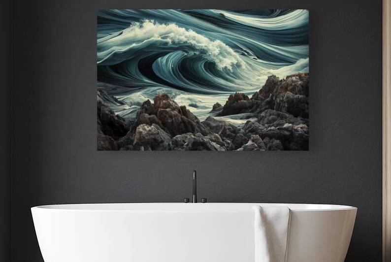 abstract artwork featuring a dynamic interplay of by Florin Harsan