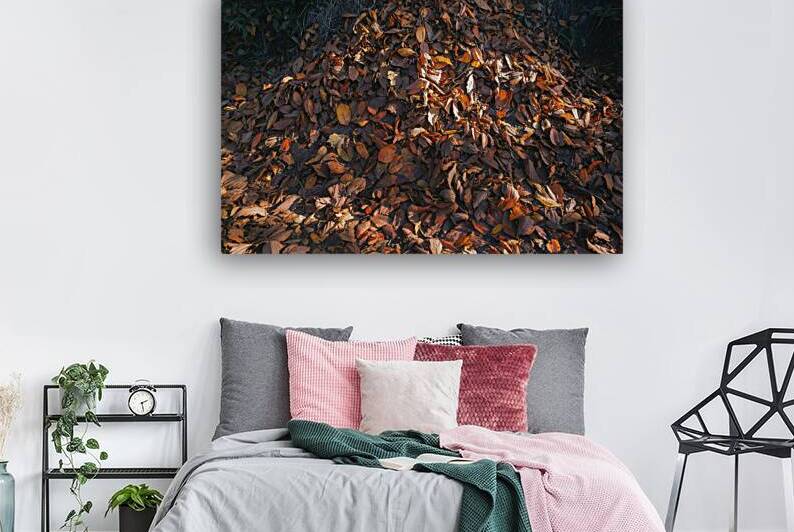 background of heap dry withered fallen autumn lea by Florin Harsan