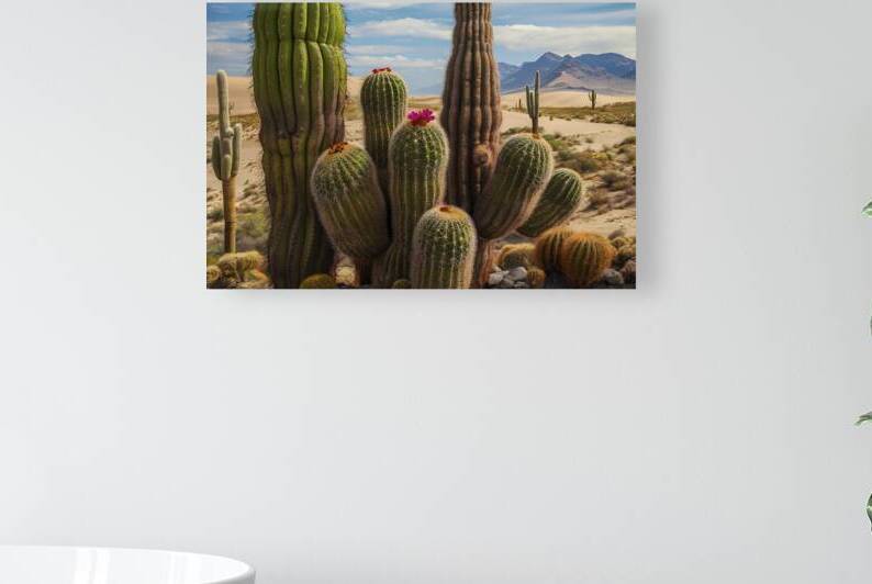 various cacti in their natural desert habitat 1.j by Florin Harsan
