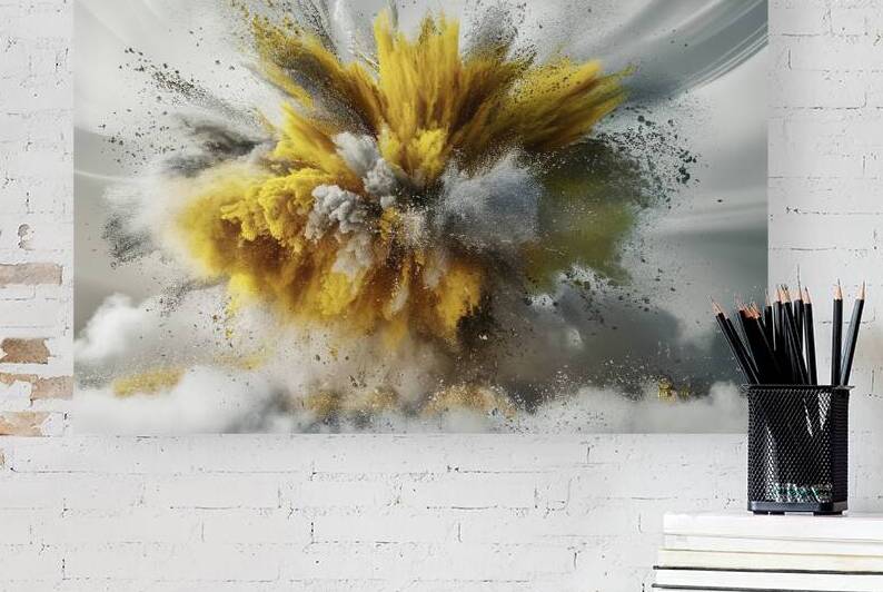 A vibrant and dynamic explosion of colors predomi by Florin Harsan