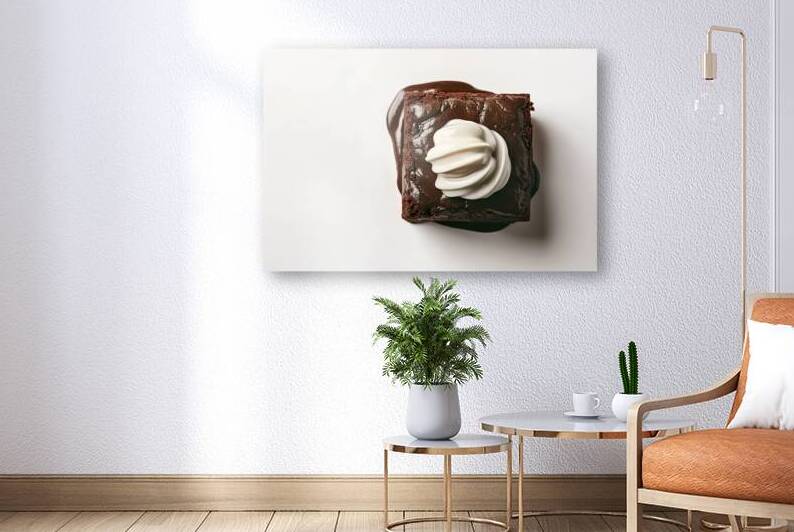 A delectable hot chocolate brownie beautifully pr by Florin Harsan