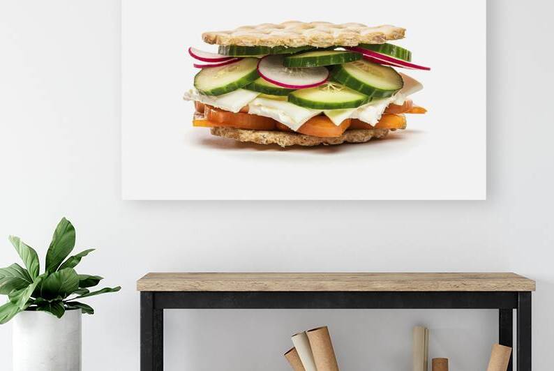 a crispy cracker sandwich featuring a generous la by Florin Harsan