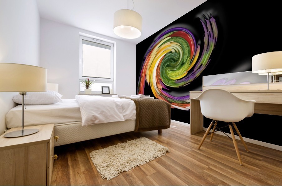 The whirl, W1.9B Mural print