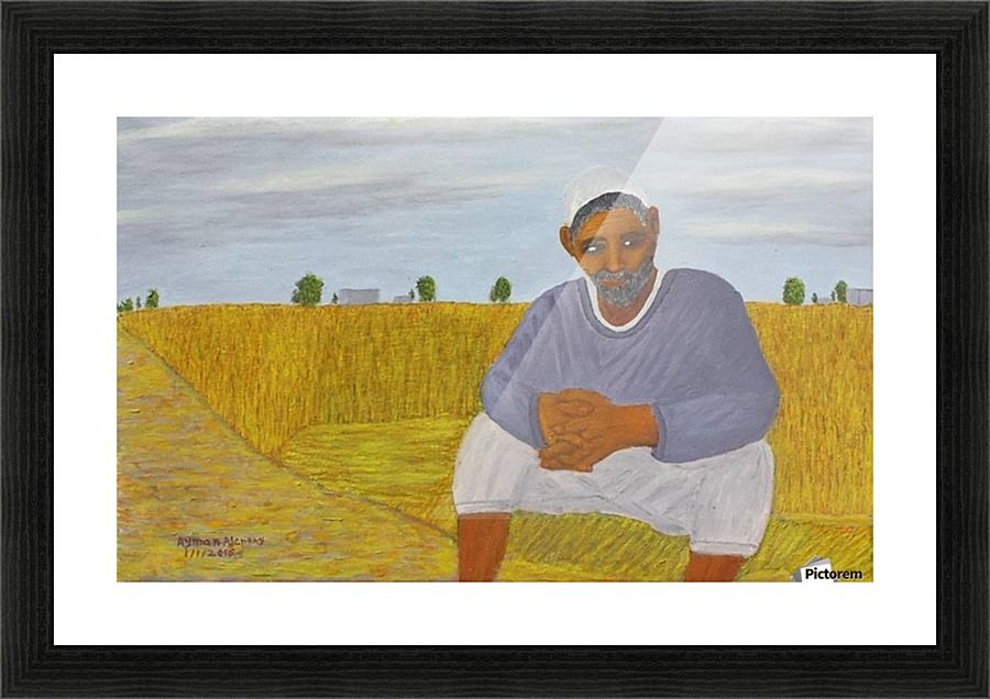 The wheat farmer Picture Frame print