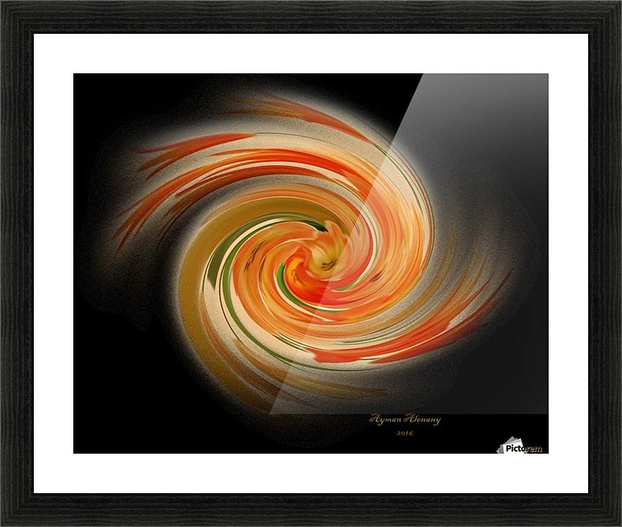 The whirl, W1.7B Picture Frame print