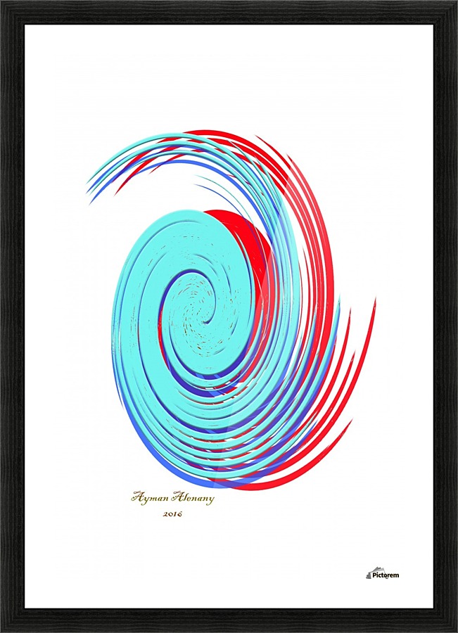 The whirl, W9.1A Picture Frame print