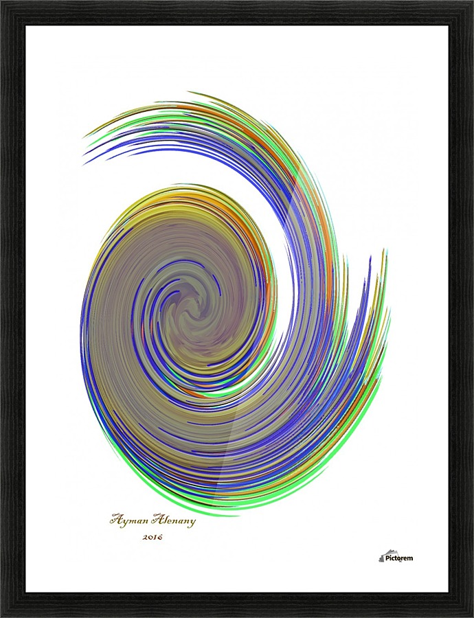The whirl, W10.2A Picture Frame print