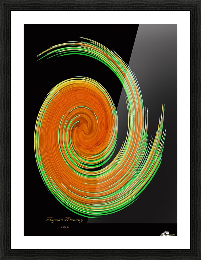 The whirl, W10.3B Picture Frame print