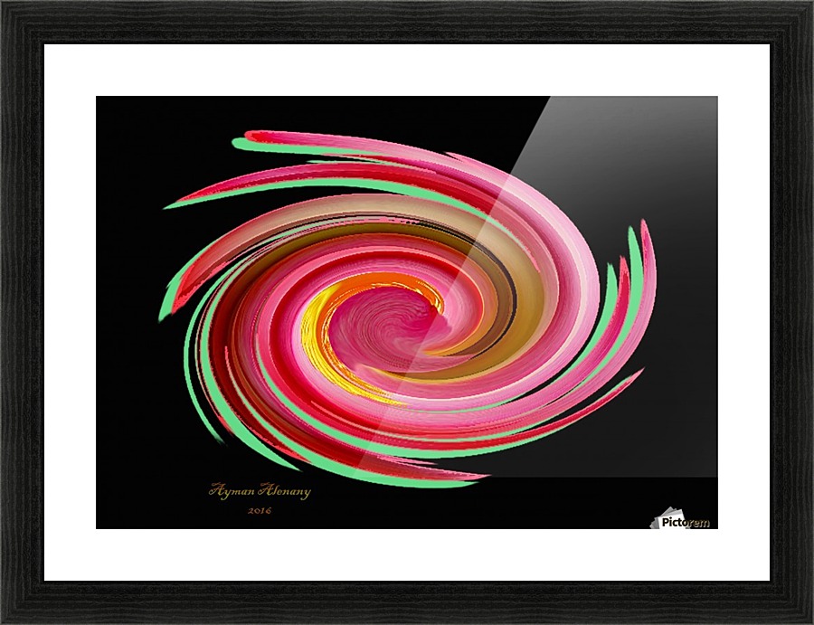 The whirl, W11.1B5 Picture Frame print