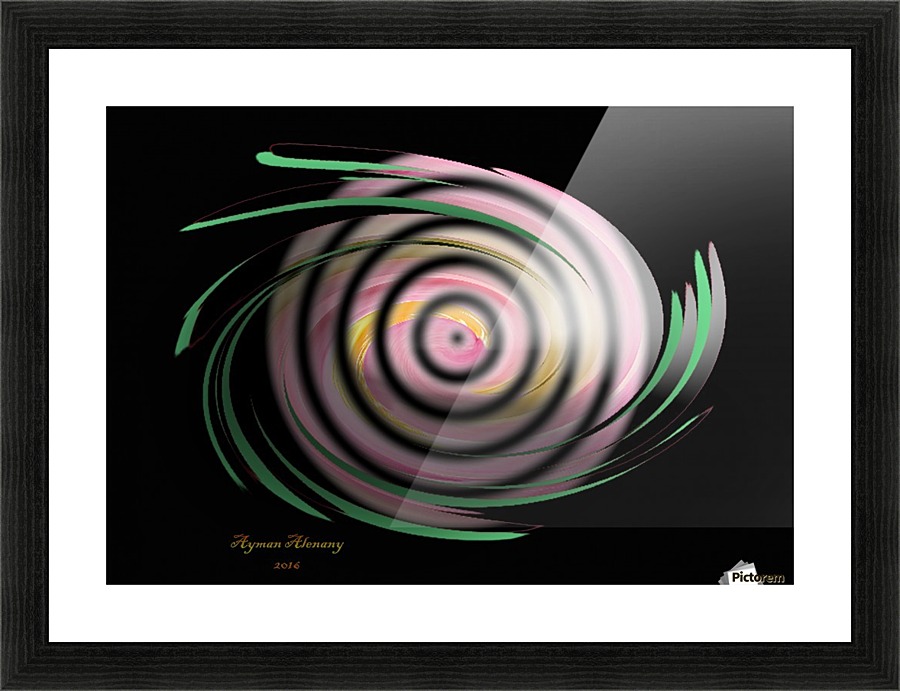 The whirl, W11.1B4 Picture Frame print