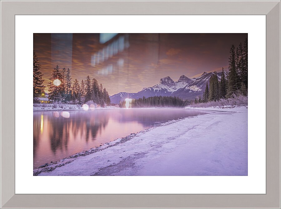 Fire in the sky Picture Frame print