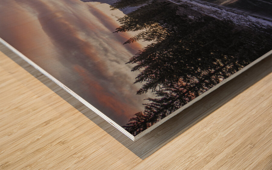 Pastel colour paint Wood print