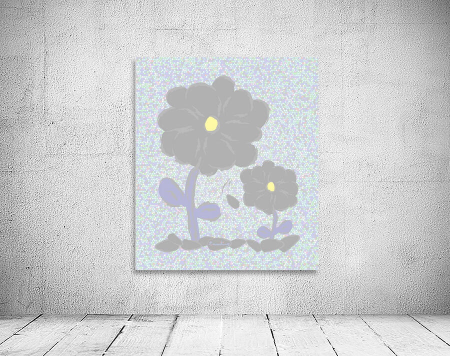 A5_Black Flowers Wall Preview