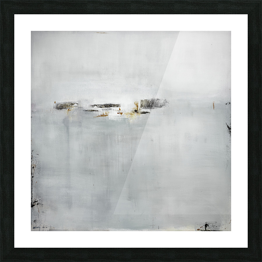 Collide in Gray Picture Frame print
