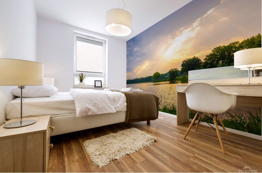 Light Behind the Clouds Mural print