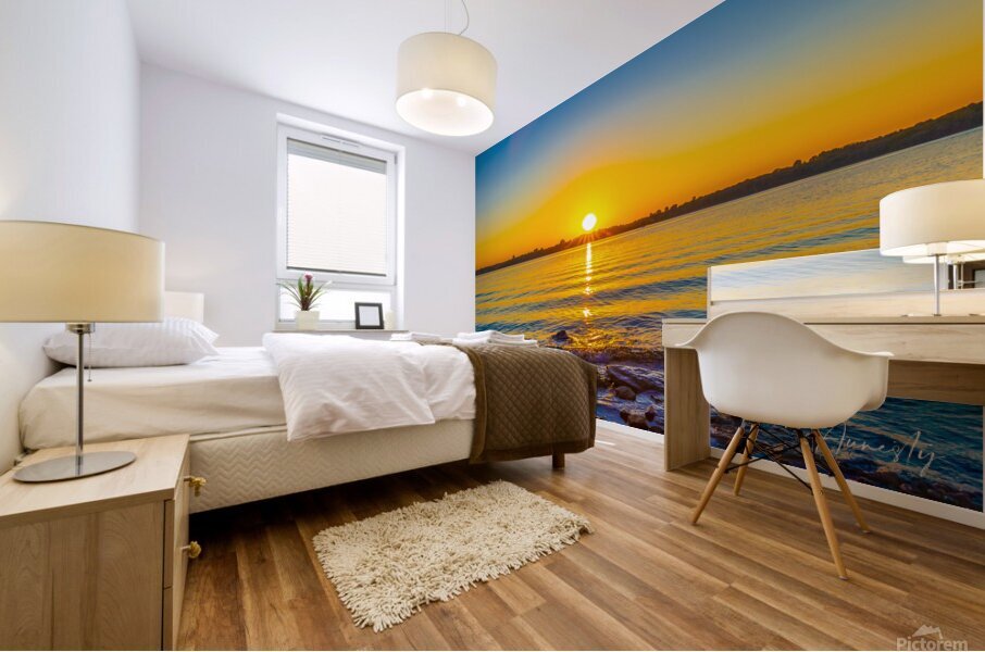 Blue Mural print