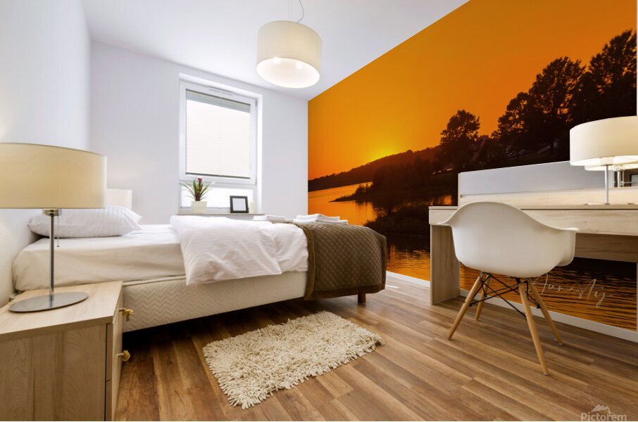 Golden Sunset Mural print
