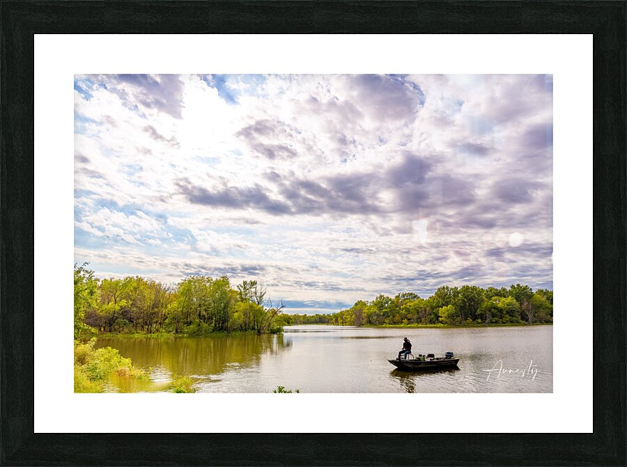 Fishing in the Clouds Picture Frame print