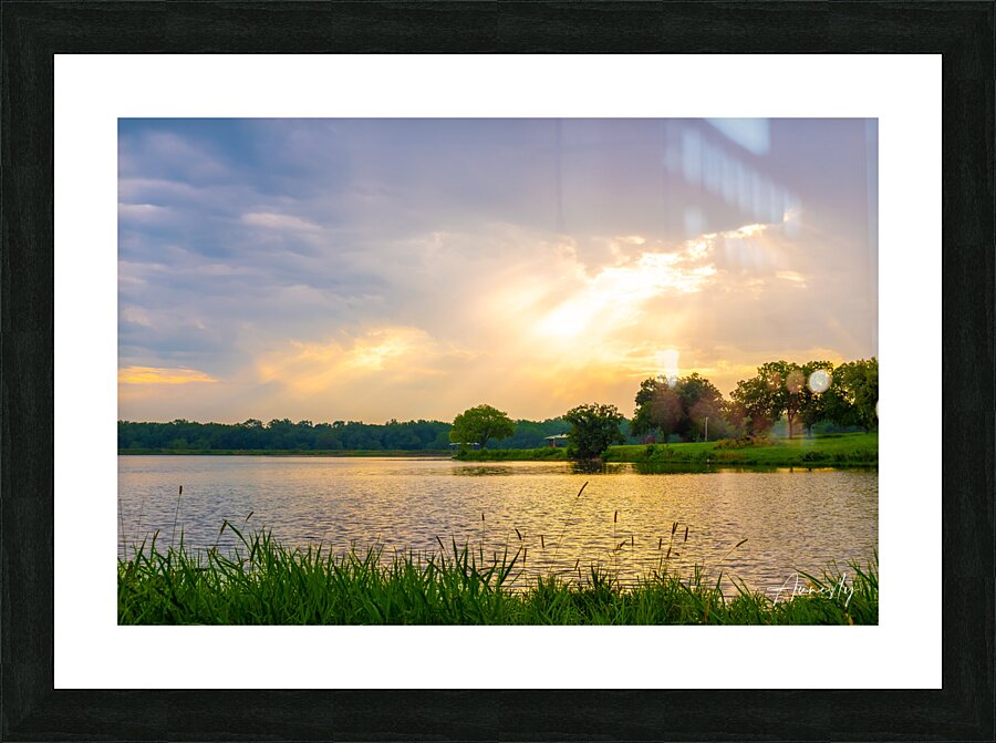 Light Behind the Clouds Picture Frame print