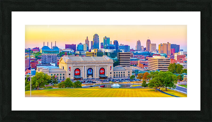 KC Skyline Picture Frame print
