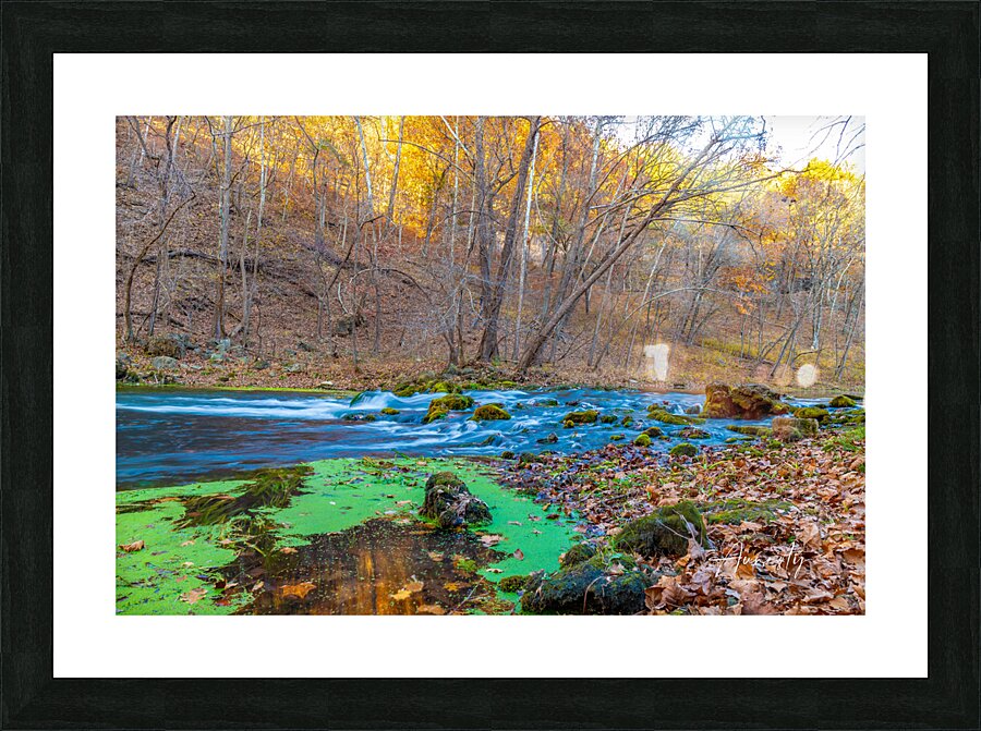 Flowing Stream Picture Frame print