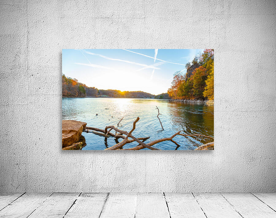 Sunset and Stripes Wall Preview