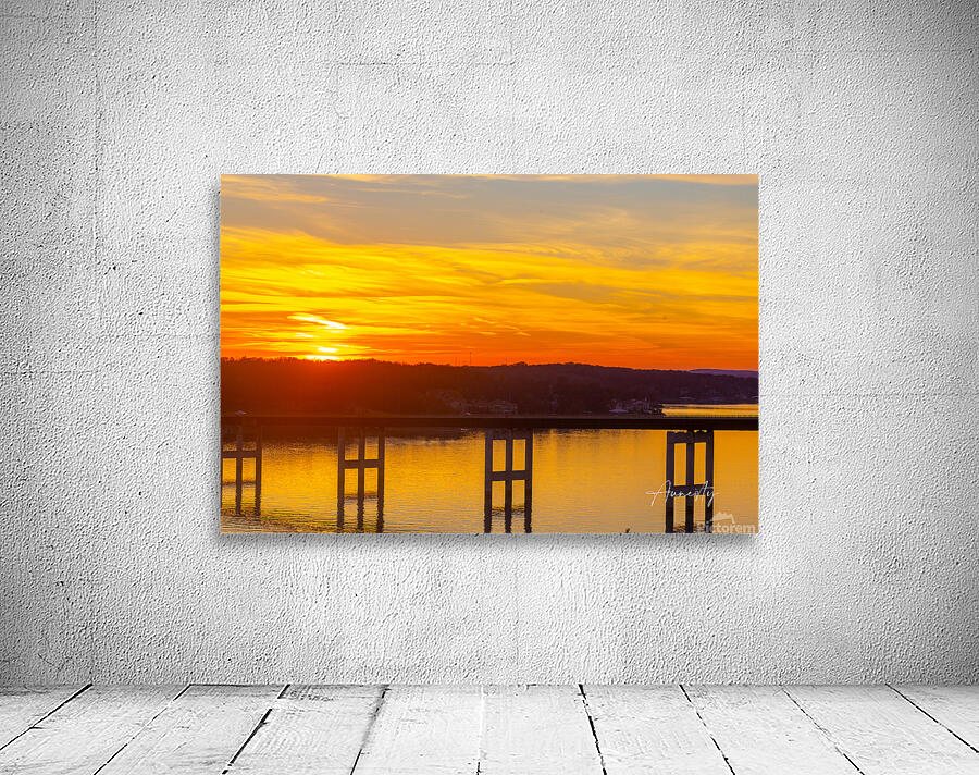 Sunset Over Bridge Wall Preview