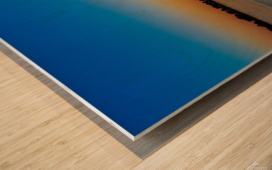 Goodnight Sun Wood print
