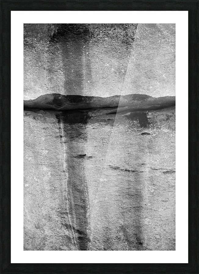 The Rock Picture Frame print