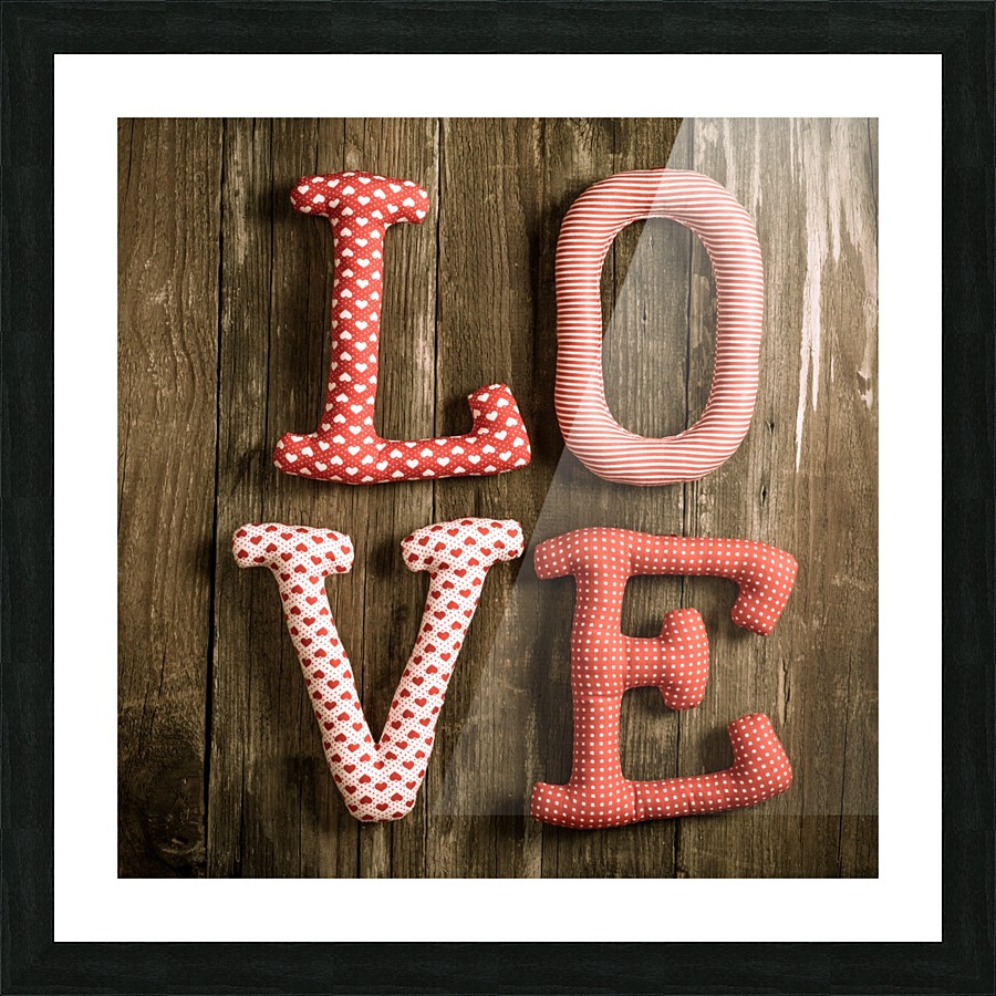 L. O.V.E Picture Frame print