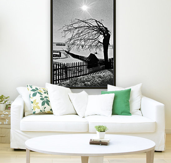 Fence, tree, well Reproduction