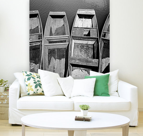 Four boats Reproduction
