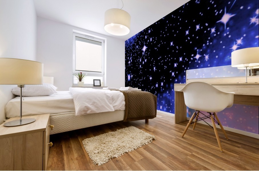 The Blue Realm Mural print