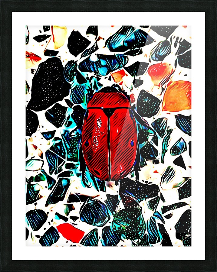 The Beetle Picture Frame print