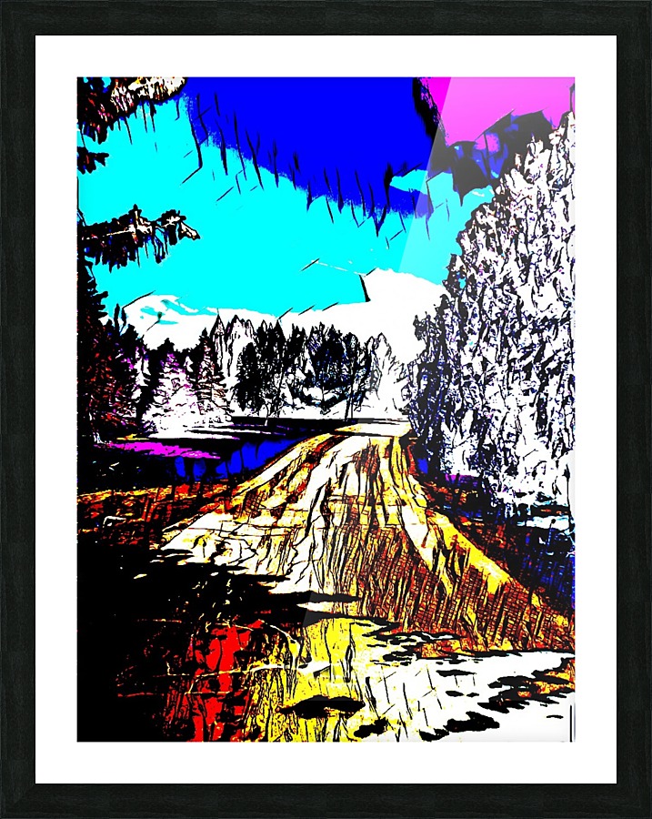 The Park Picture Frame print