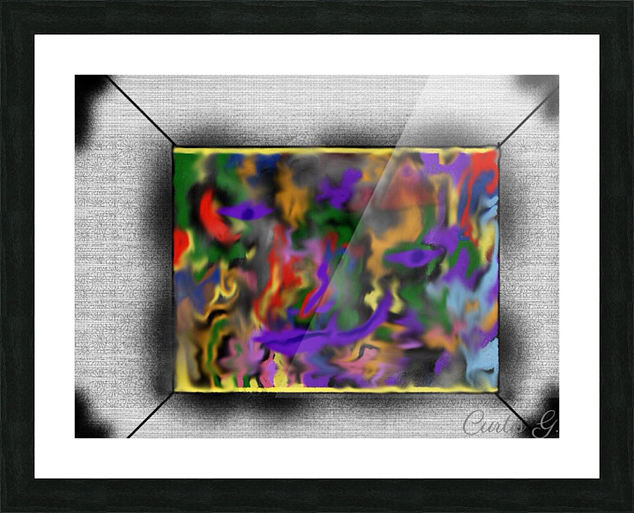 Smirk Picture Frame print