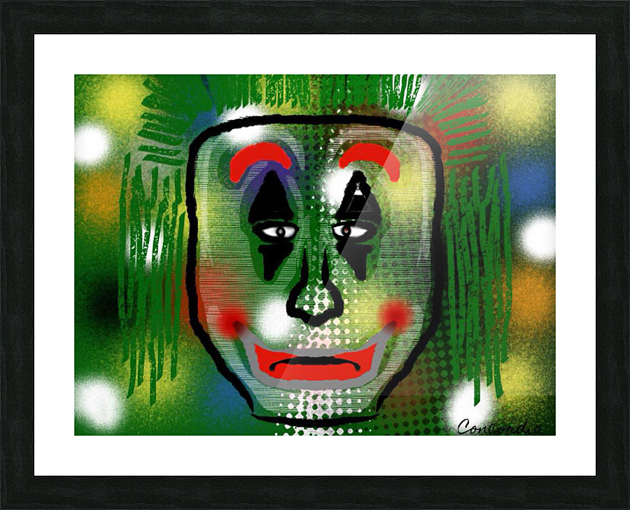 A Clown Picture Frame print
