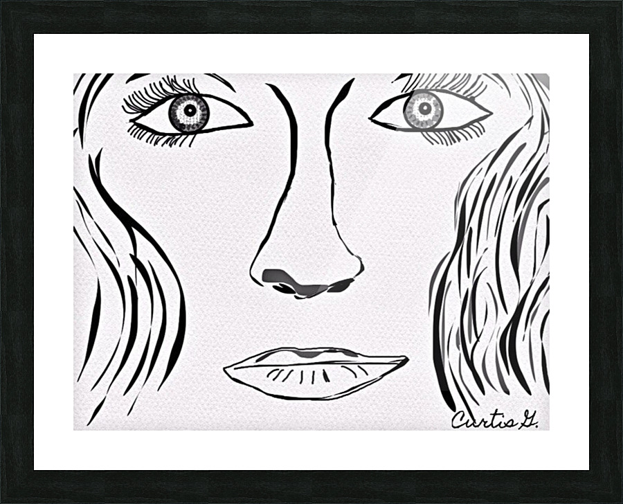 Woman Picture Frame print